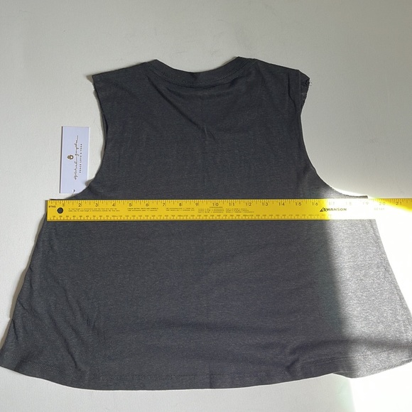 Spiritual Gangster “GRATEFUL” Crop Tank  | Gray| Large | NWT - Picture 8 of 8